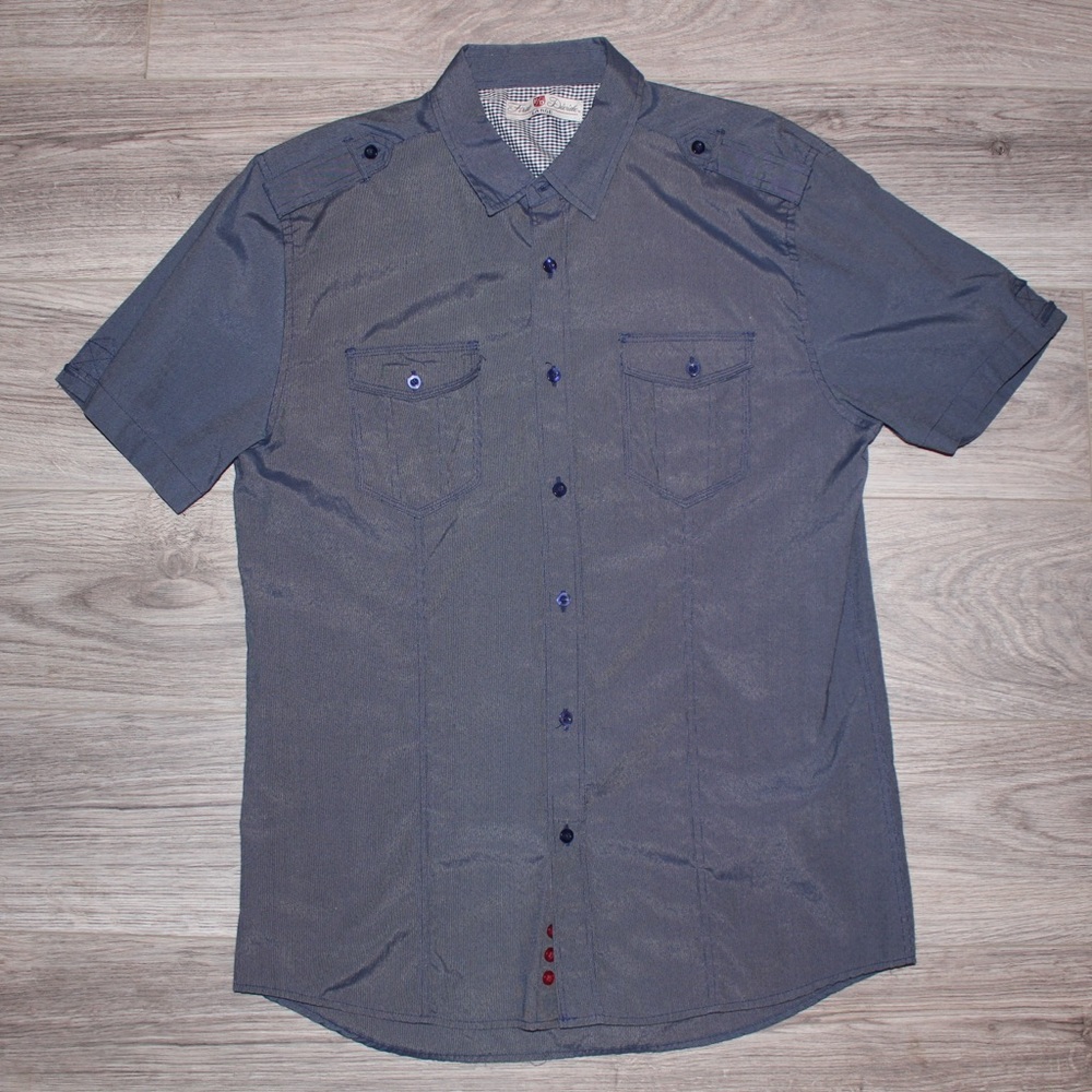 MENS BUTTON UP SHORT SLEEVE